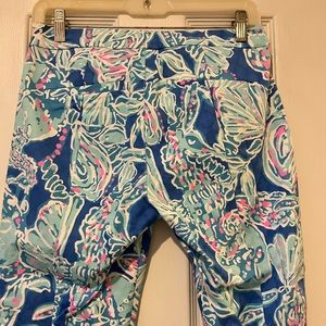 Lilly Pulitzer Into The Deep Kelly ankle pants